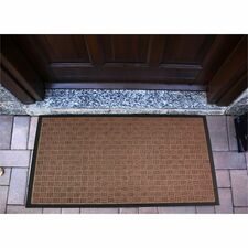 Floortex Doortex® Ribmat Brown Heavy-Duty Door Mat in - 24" x 36" 36" Length x 24" Width x 0.400" Depth x 0.400" Thickness - Rectangular - Synthetic Fiber, Natural Fiber, Rubber - Brown - 1 Each