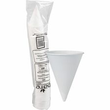 Solo Eco-Forward 4 oz Treated Paper Cone Water Cups 4 fl oz - Cone - White - Paper - Cold Drink - 200 / Pack