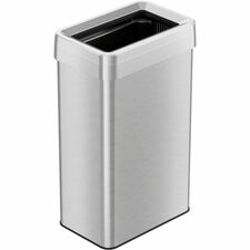 HLS Commercial Stainless Steel Bin Receptacle Deodorizer - 18 gal Capacity - Rectangular - Fingerprint Proof - 25.8" Height x 10.3" Width x 16" Depth - Stainless Steel - Silver - 1 Each
