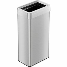 HLS Commercial Stainless Steel Bin Receptacle Deodorizer - 21 gal Capacity - Rectangular - Fingerprint Proof - 33" Height x 10.3" Width x 16" Depth - Stainless Steel - Silver - 1 Each