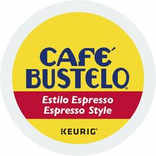 Café Bustelo® K-Cup Espresso Style Coffee Compatible with Keurig Brewer - Dark - K-Cup - 24 / Box