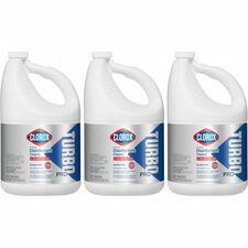 Clorox Turbo Pro Disinfectant Cleaner for Sprayer Devices 121 fl oz (3.8 quart) - Fresh Scent - Bleach-free, Versatile, Antibacterial - White Bottle - 3 / Carton