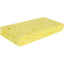 Genuine Joe Cellulose Sponges 6" Height x 3.7" Width x 1.6" Thickness - 24 / Carton - Cellulose - Yellow