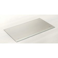 Lorell Desk Pad Rectangular - 36" Width - Rubber - Clear