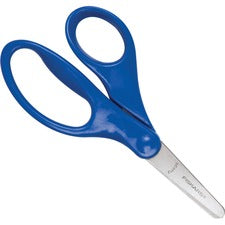 Fiskars 5" Blunt-tip Kids Scissors 5" Overall Length Safety Edge Blade - Blunted Tip - Blue - 1 Each