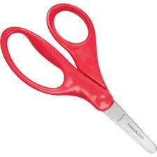 Fiskars 5" Blunt-tip Kids Scissors 5" Overall Length Safety Edge Blade - Blunted Tip - Red - 1 Each