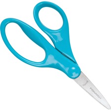 Fiskars 5" Pointed-tip Kids Scissors 5" Overall Length Safety Edge Blade - Pointed Tip - Turquoise - 1 Each