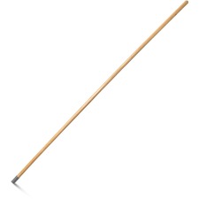Genuine Joe Screw Mop Replacement Handle 60" Length x 0.94" Diameter - Natural - Hardwood, Metal - 1 Each