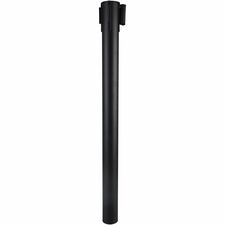 Genuine Joe Crowd-Control Posts 34" Height - Black - Steel - 2 / Carton