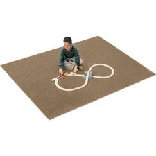 Carpets for Kids® Solid Color Mt. St. Helens Carpet Rug Floor Rug - 90" Length x 12 ft Width - Rectangle - Sahara - Nylon, Yarn