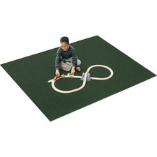 Carpets for Kids® Solid Color Mt. St. Helens Carpet Rug Floor Rug - 90" Length x 12 ft Width - Rectangle - Emerald - Nylon, Yarn