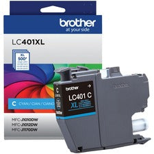 Brother LC401XLCS Original High Yield Inkjet Ink Cartridge - Single Pack - Cyan - 1 Each 500 Pages