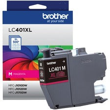 Brother LC401XLMS Original High Yield Inkjet Ink Cartridge - Magenta - 1 Each 500 Pages