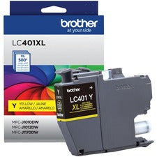 Brother LC401XLYS Original High Yield Inkjet Ink Cartridge - Single Pack - Yellow - 1 Each 500 Pages
