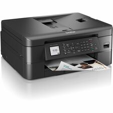 Brother MFC-J1010DW Wireless Inkjet Multifunction Printer - Color Copier/Fax/Printer/Scanner - 17 ppm Mono/9.5 ppm Color Print - 6000 x 1200 dpi Print - Automatic Duplex Print - 150 sheets Input - Color Flatbed Scanner - 1200 dpi Optical Scan - Color Fax