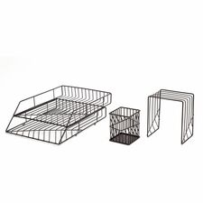 U Brands Vena Desktop Organization Kit Metal - Black - 1 Each