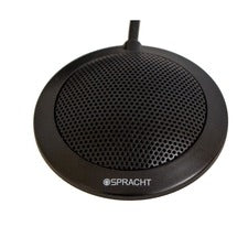 Spracht Wired Microphone - Black 6" - 100 Hz to 16 kHz -47 dB - Omni-directional - USB 2.0