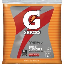 Gatorade Fruit Punch Thirst Quencher Powder - 1.31 lb - 2.50 gal Maximum Yield - Fruit Punch - 32 / Carton
