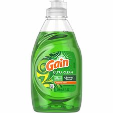 Gain Ultra Original Scent Dishwashing Liquid 8 fl oz (0.3 quart) - Clean Scent - Green - 12 / Carton