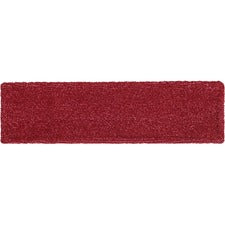 Rubbermaid Commercial Adaptable Flat Mop Microfiber Pad 19.5" Length x 5.5" Depth - MicroFiber - Red - 12 / Carton