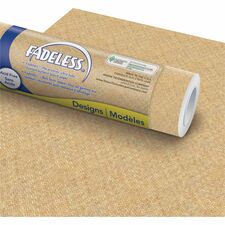 Fadeless Bulletin Board Paper Rolls Art Project, Craft Project, School, Home, Office Project - 48" Width x 50 ft Length - 50 lb Basis Weight - Brown - 1 Roll
