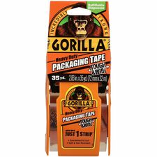 Gorilla Heavy-Duty Tough & Wide Shipping/Packaging Tape 35 yd Length x 2.83" Width - 1 1/2" Core - Clear - Dispenser Included - 1 Roll