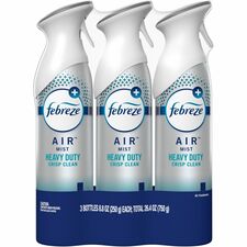 Febreze Air Freshener Spray Spray - 8.8 fl oz (0.3 quart) - Crisp Clean - Odor Neutralizer, VOC-free, Heavy Duty - 3 / Pack