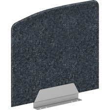 HON HUVDSSE2024 Privacy Screen 23.3" Width x 20" Height - Silver Frame - Polyethylene Terephthalate (PET) - Dark Gray - 1 Each