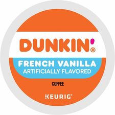 Dunkin'® K-Cup French Vanilla Coffee Compatible with Keurig Brewer - Medium - K-Cup - French Vanilla - 22 / Box