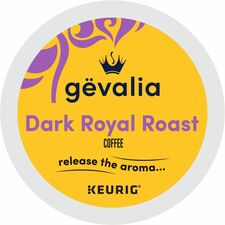 Gevalia K-Cup Dark Royal Roast Coffee Compatible with Keurig Brewer - Dark - K-Cup - Arabica - 24 / Box
