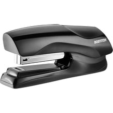 Bostitch Antimicrobial Flat Clinch Stapler Staples Upto 40 Sheet - Holds Upto 210 Staple - Full Strip - Black - Steel, Rubber - 1 Each