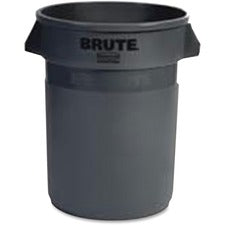 Rubbermaid Commercial Vented Brute 32-gallon Container 32 gal Capacity - Round - Manual - UV Resistant, Vented, Fade Resistant, Crack Resistant, Crush Resistant, Warp Resistant, Reinforced Base, Durable, Tear Resistant, Damage Resistant, Contoured Base Ha