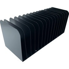 Huron 15-slot Vertical Message Rack 15 Compartment(s) - Vertical - 6.50" Height x 16" Width x 16.25" Depth - Durable - Black - Steel - 1 Each