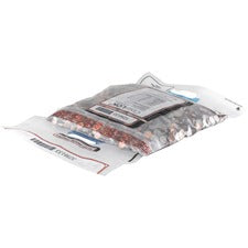 ControlTek CoinLOK Plastic Coin Bags 25" Length x 14.50" Width - Clear - Plastic - Coin - 100 / Carton
