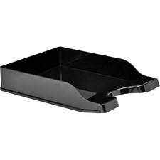 Deflecto AntiMicrobial DocuTray 2.60" Height x 10.16" Width x 13.78" Depth - Desktop - Antimicrobial, Interlockable, Stackable, Mildew Resistant - Black - Polystyrene - 1 Each
