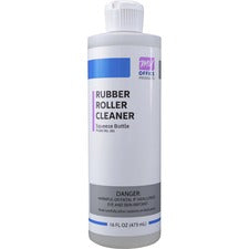 My Office Products Rubber Roller Cleaner For Printer, Roller, Folder, Burster - 16 fl oz - WhiteSqueeze Bottle - 1 Each