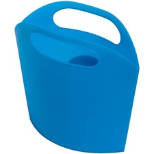 Deflecto Antimicrobial Kids Mini Tote Blue External Dimensions: 8" Width x 5.4" Depth x 2" Height - Plastic - Blue - For Art Supplies, Crayon - 1 Each