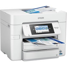 Epson WorkForce Pro WF-C4810 Inkjet Multifunction Printer - Color Copier/Fax/Printer/Scanner - Automatic Duplex Print - Color Scanner - 1200 dpi Optical Scan - Color Fax - Wireless LAN - For Plain Paper Print - 1 Each