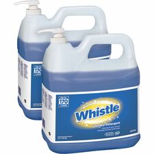 Diversey Whistle Laundry Detergent Concentrate - 256 fl oz (8 quart) - Floral Scent - Blue - 2 / Carton