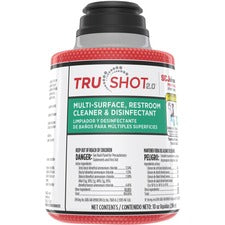 SC Johnson TruShot 2.0 Multi-Surface Disinfectant Concentrate - 10 fl oz (0.3 quart) - Spill Proof, Disinfectant - Clear Cartridge - 4 / Carton