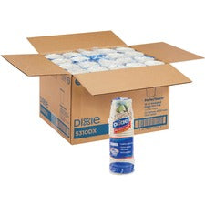 Dixie PerfecTouch 10 oz Insulated Paper Hot Coffee Cups by GP Pro 10 fl oz - White - Paper - Hot Drink - 25/Pack - 20 / Carton