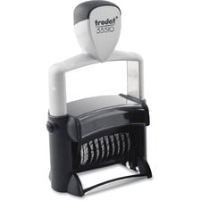 Trodat 10-Digit Self-Inking Stamp Date Stamp - Black - Recycled - 1 Each