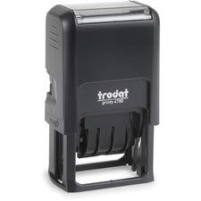 Printy 5-in-1 Date Stamp Date Stamp - ENTERED, FAXED, PAID, RECEIVED - 10000 Impression(s) - Red, Blue - Recycled - 1 Each
