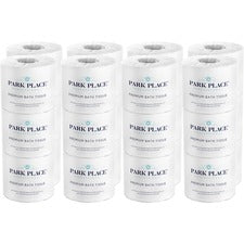 Park Place Double-ply Premium Bath Tissue Rolls 2 Ply - 420 Sheets/Roll - Embossed Pattern - White - 24 Rolls Per CartonCarton - 24 / Carton