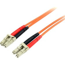 StarTech.com 10m Multimode Fiber Patch Cable LC - LC 32.81 ft Fiber Optic Network Cable for Network Device - First End: 2 x LC - Male - Second End: 2 x LC - Male - 62.5/125 µm - Orange - 1 Each