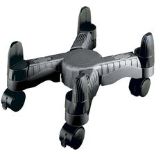 Data Accessories Company Scissors-style Mobile CPU Stand 10" Width - Floor - Plastic - Black - TAA Compliant