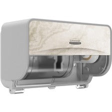 Kimberly-Clark Professional ICON Standard Roll Horizontal Toilet Paper Dispenser Coreless - 2 x Roll - Warm Marble - Refillable, Key Lock - 1 Each
