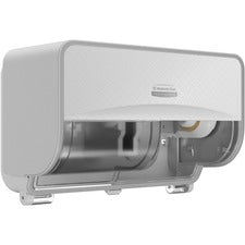 Kimberly-Clark Professional ICON Standard Roll Horizontal Toilet Paper Dispenser Coreless - 2 x Roll - White Mosaic - Refillable, Key Lock - 1 Each