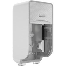 Kimberly-Clark Professional ICON Standard Roll Vertical Toilet Paper Dispenser Coreless - 2 x Roll - Silver Mosaic - Refillable, Key Lock - 1 Each