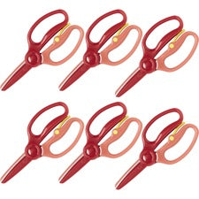 Fiskars Preschool Training Scissors Left/Right - Metal - Blunted Tip - Bright Assorted - 72 / Carton